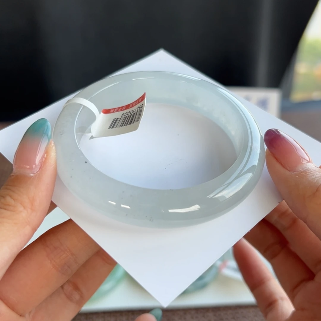 翡翠未镶嵌手镯50号 56.8