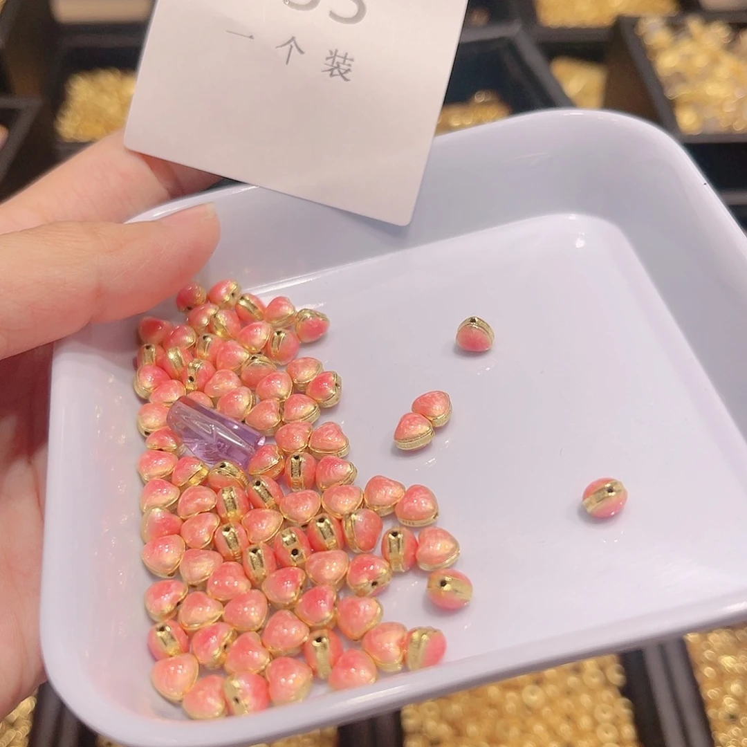 紫晶珠宝半成品银S925镀金镶嵌35