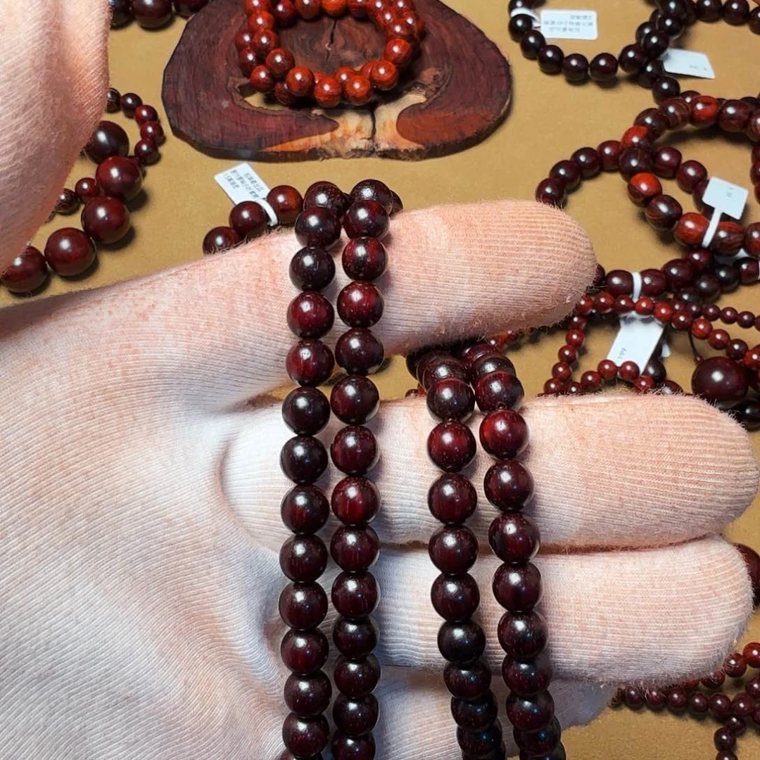 小叶紫檀手串/手链劉*女原汁原味0.7/54