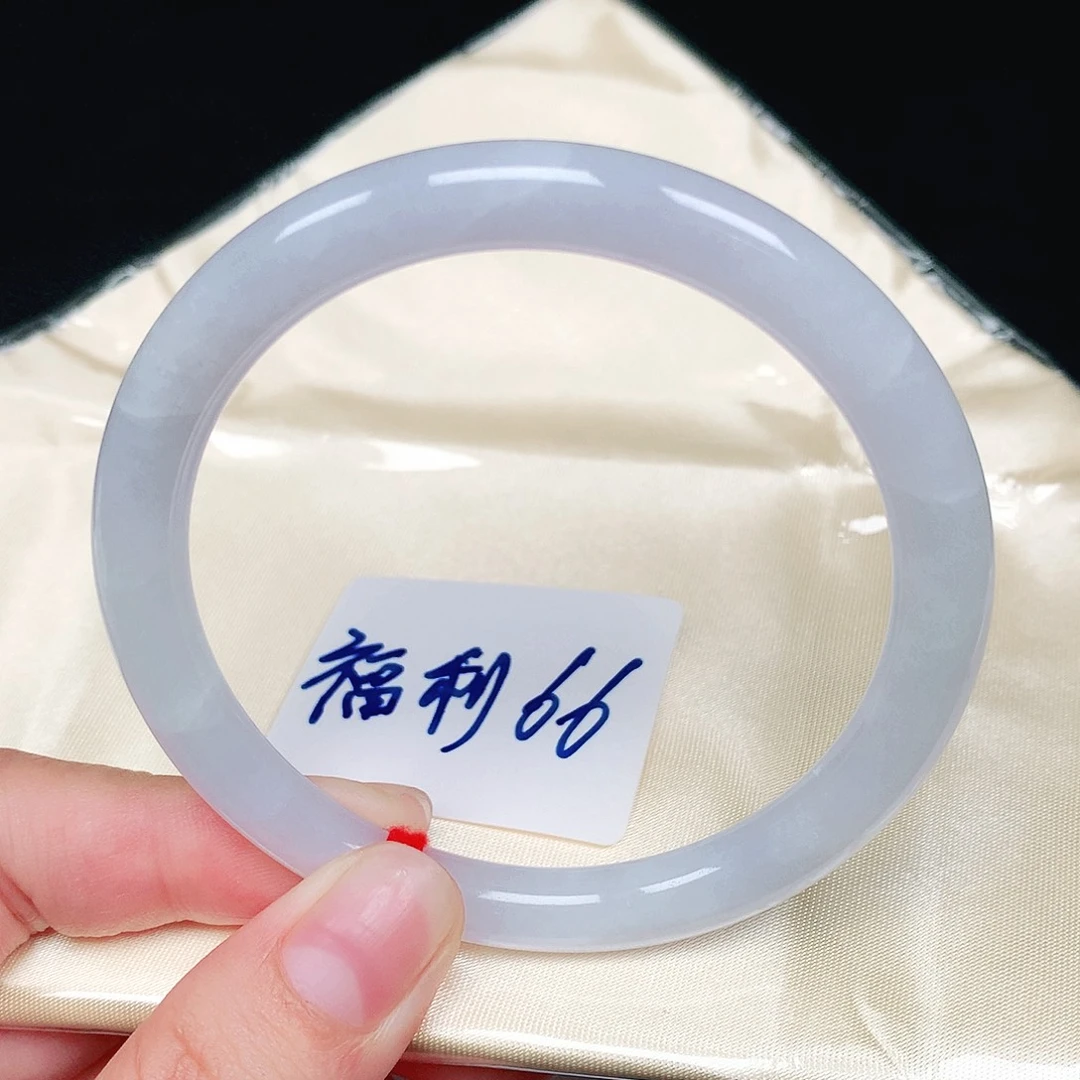 翡翠未镶嵌手镯（圆镯）美人条57