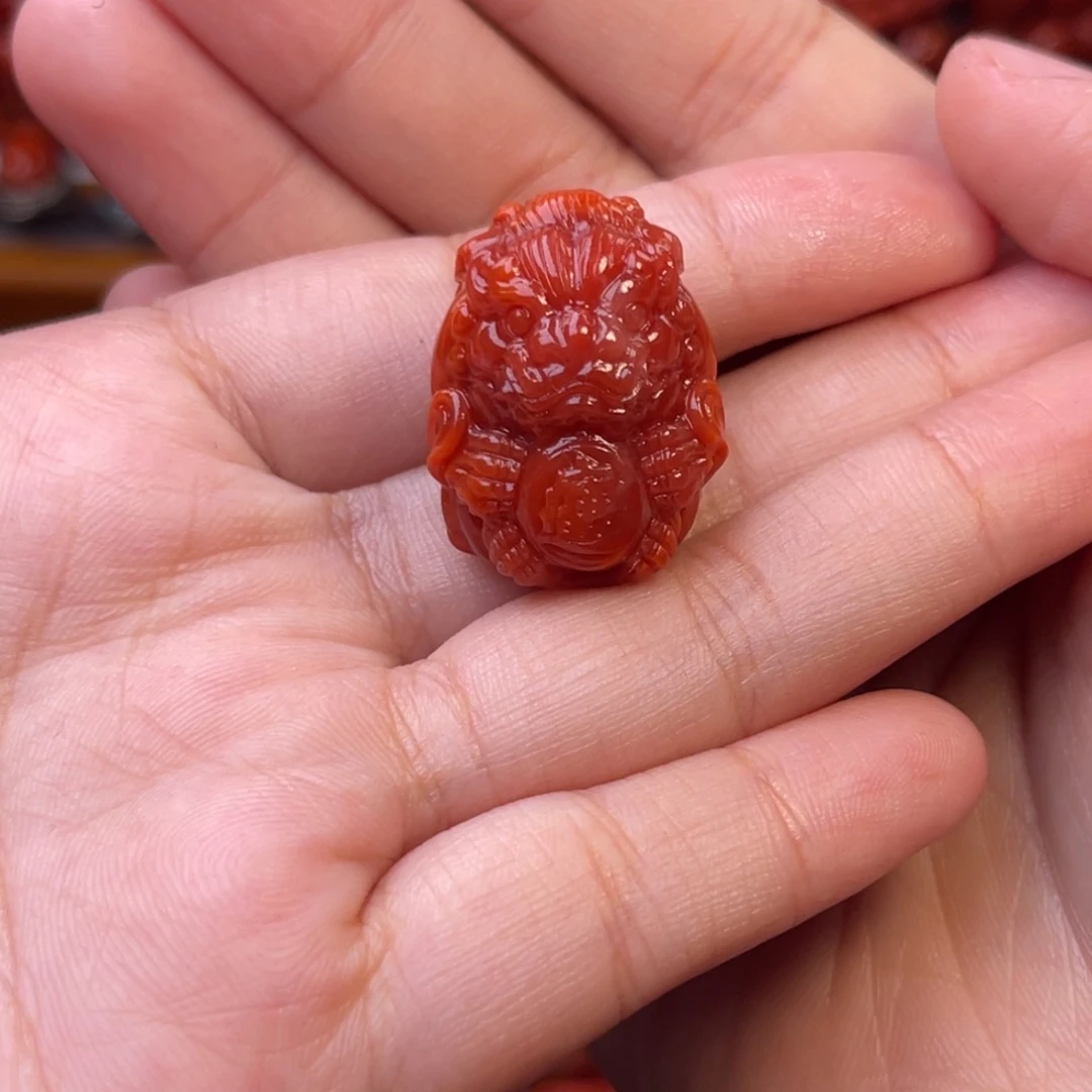 南红玛瑙天然川料瓦西配饰未镶嵌敦*维