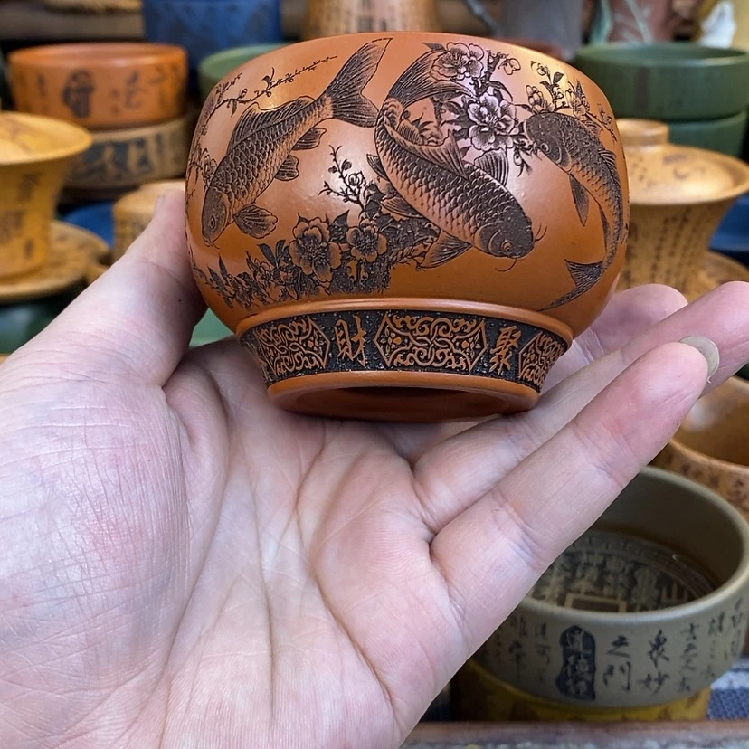 【闪购商品】紫砂杯子宜兴全手工紫砂杯