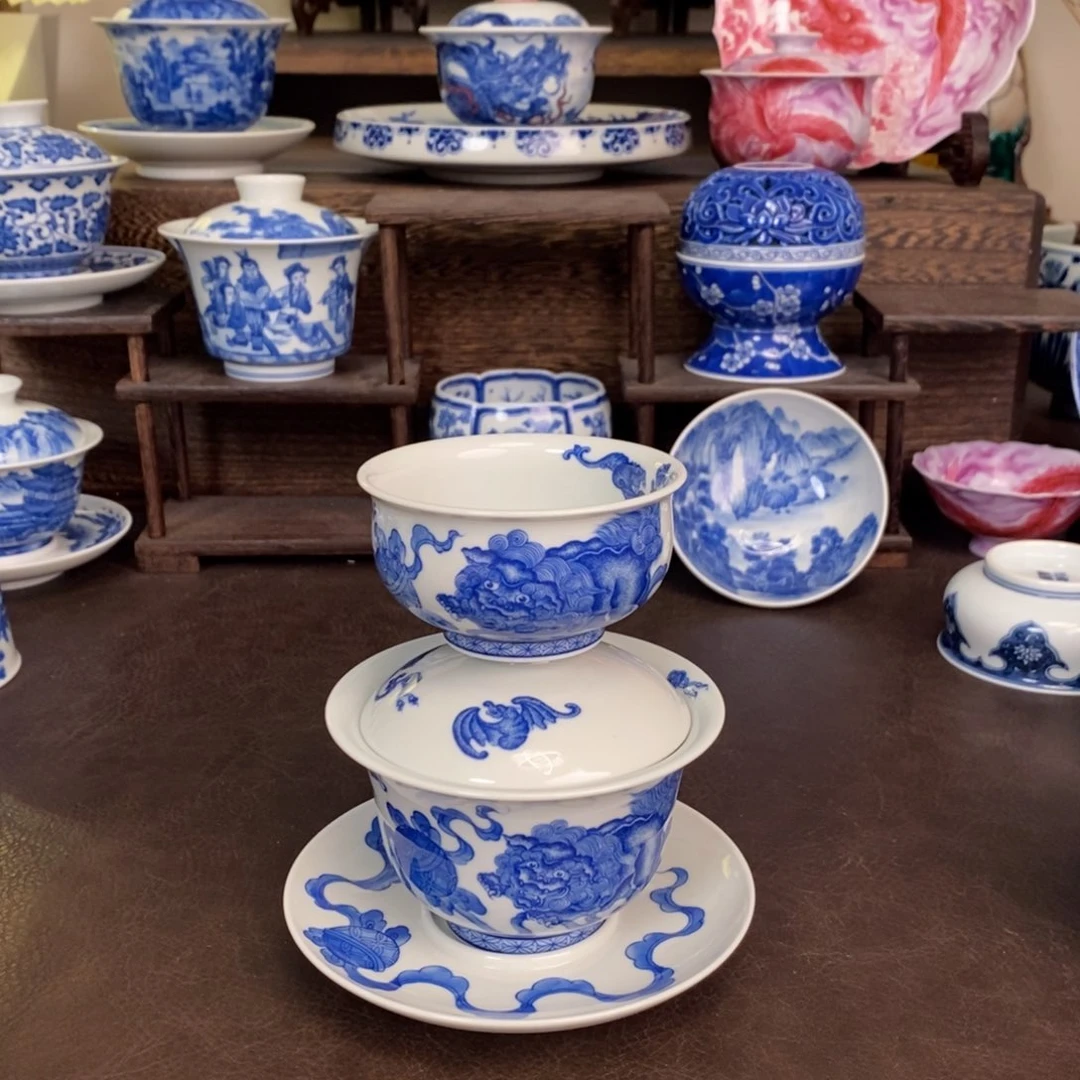 执***辰景德镇陶瓷手工手绘