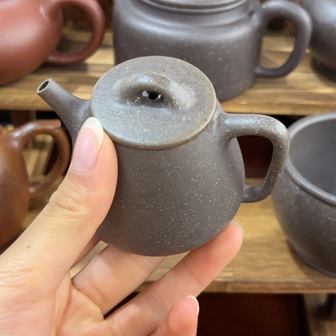 茶杯紫砂封釉款半手高瓢