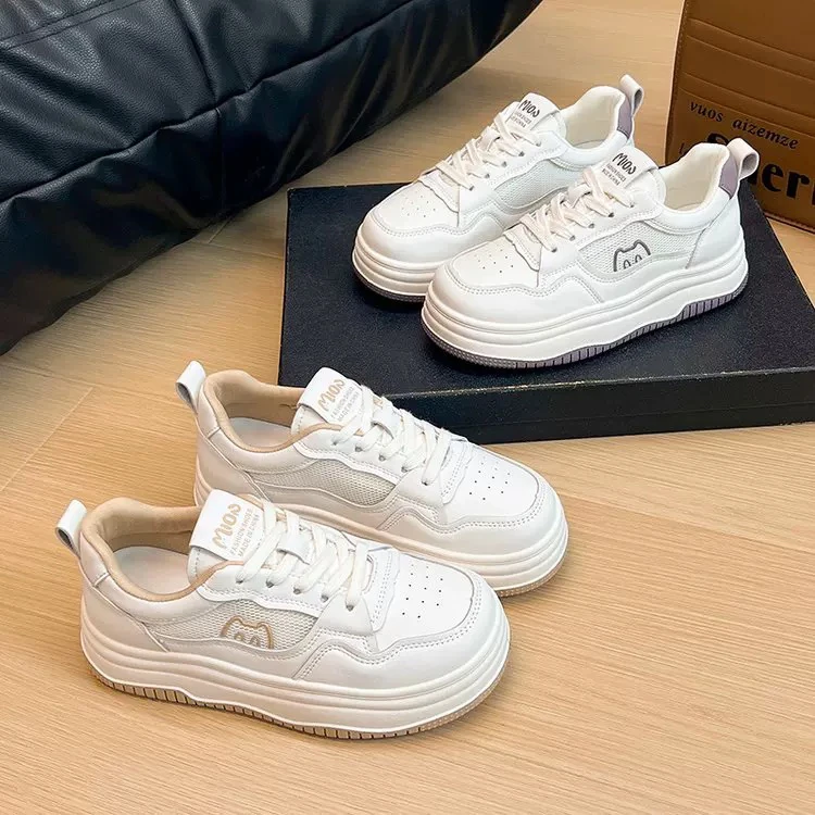 888-16小白鞋女鞋网鞋休闲运动鞋爆款百搭加大板鞋实体鞋底断码