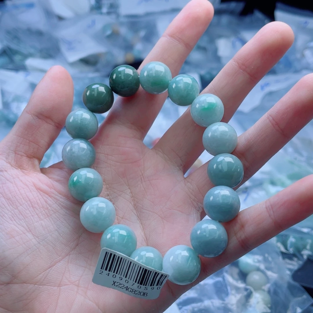 未镶嵌定制翡翠珠串