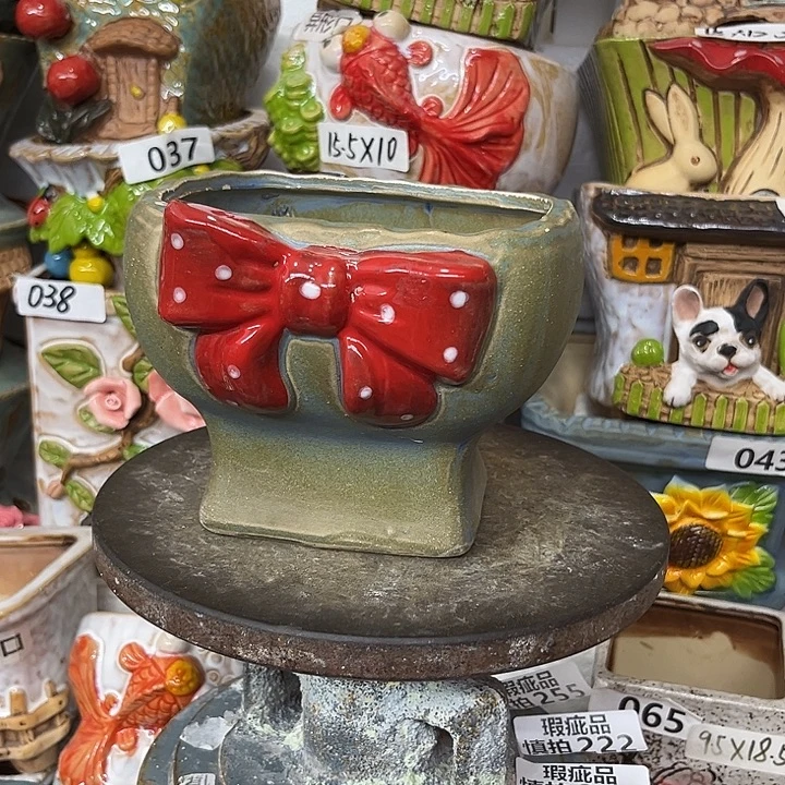 粗陶材质多肉花盆