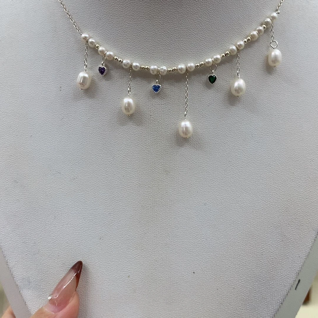 耳饰淡水珍珠银S925镶嵌