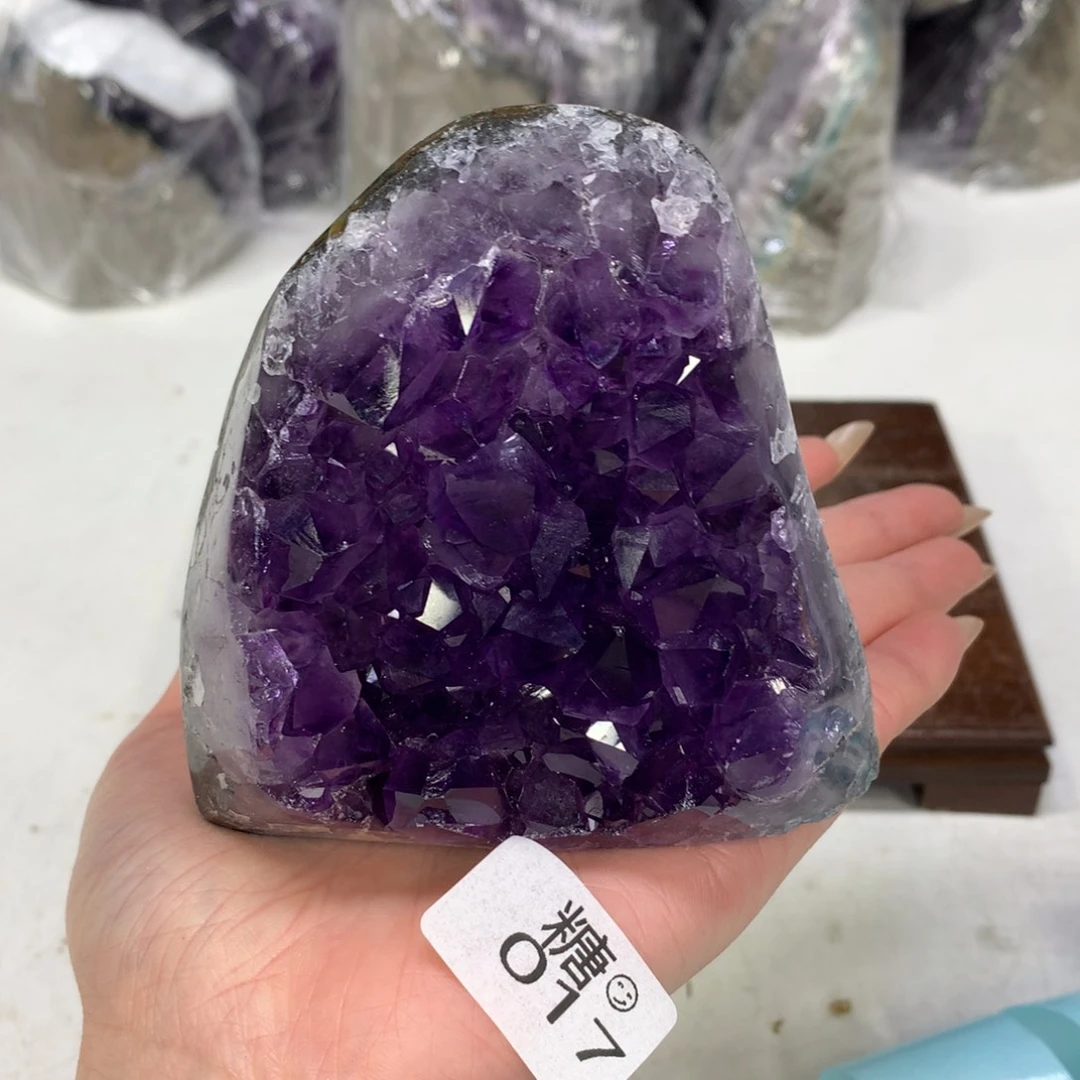 紫晶摆件未镶嵌水晶