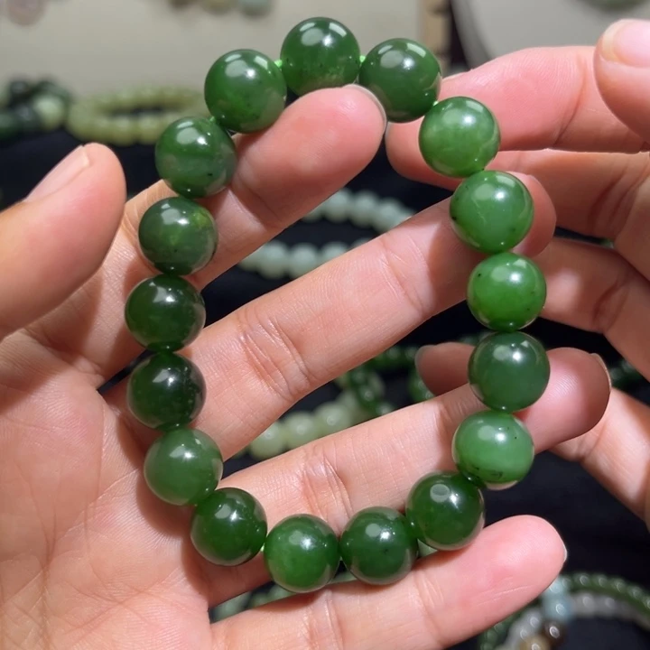 和田玉未镶嵌手链卡12