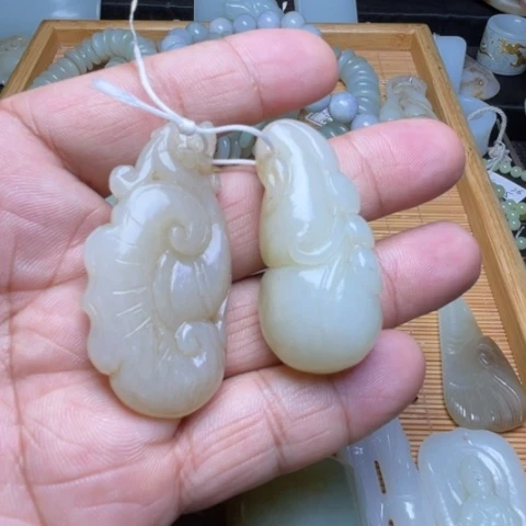 吊坠(不含链)未镶嵌和田玉昵*
