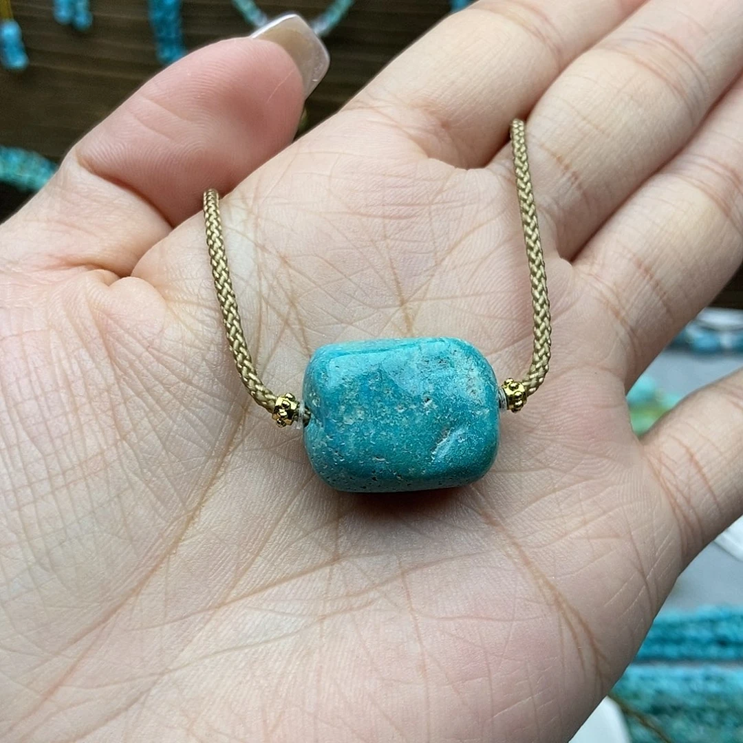 绿松石未镶嵌随行锁骨链