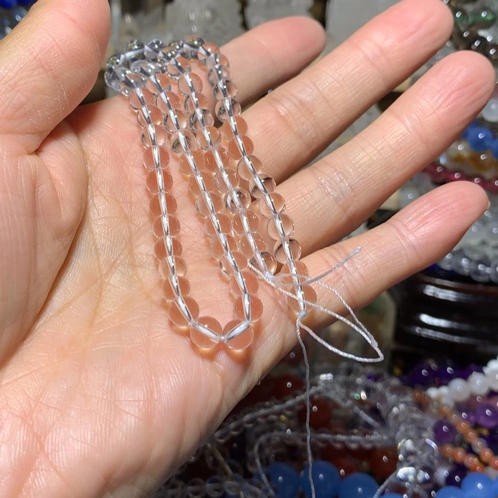 半成品未镶嵌水晶6mm38cm半成品