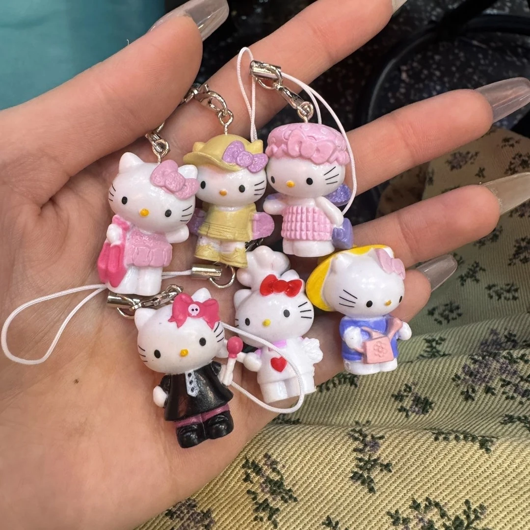 甜美少女新款原创kitty挂饰手机壳钥匙扣airpods耳机挂件可爱创意