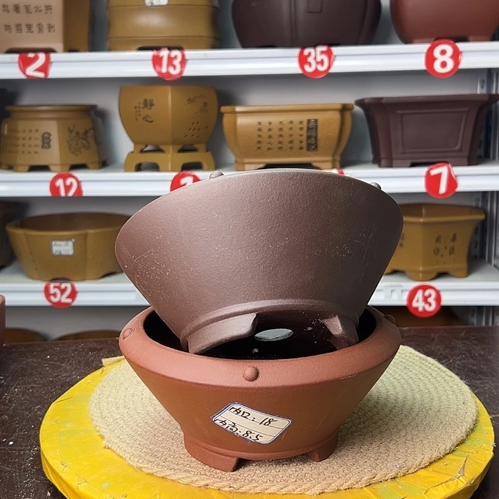 紫砂花盆你在一起