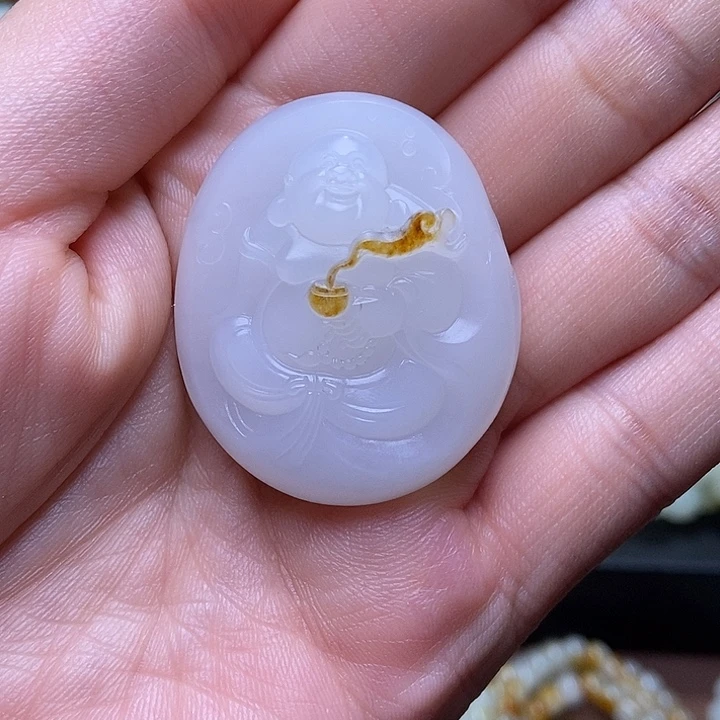 木***風和田玉未镶嵌颈饰