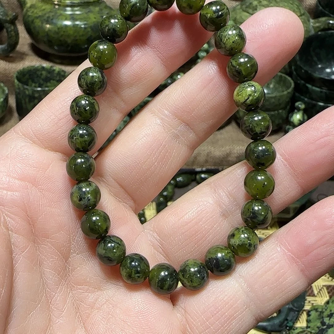 蛇纹石玉未镶嵌藏玉药王石能量产品
