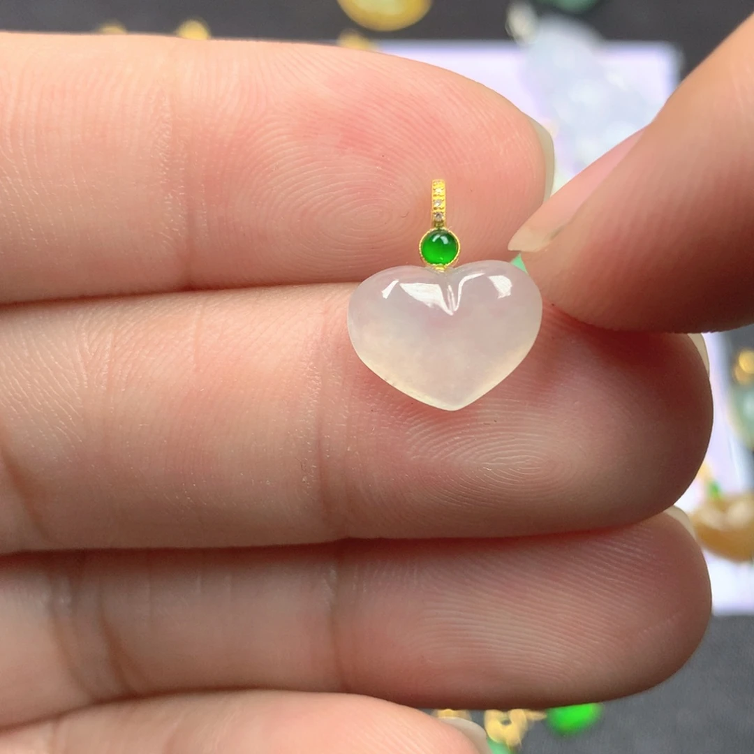 【闪购商品】颈饰18K金镶嵌翡翠翡翠