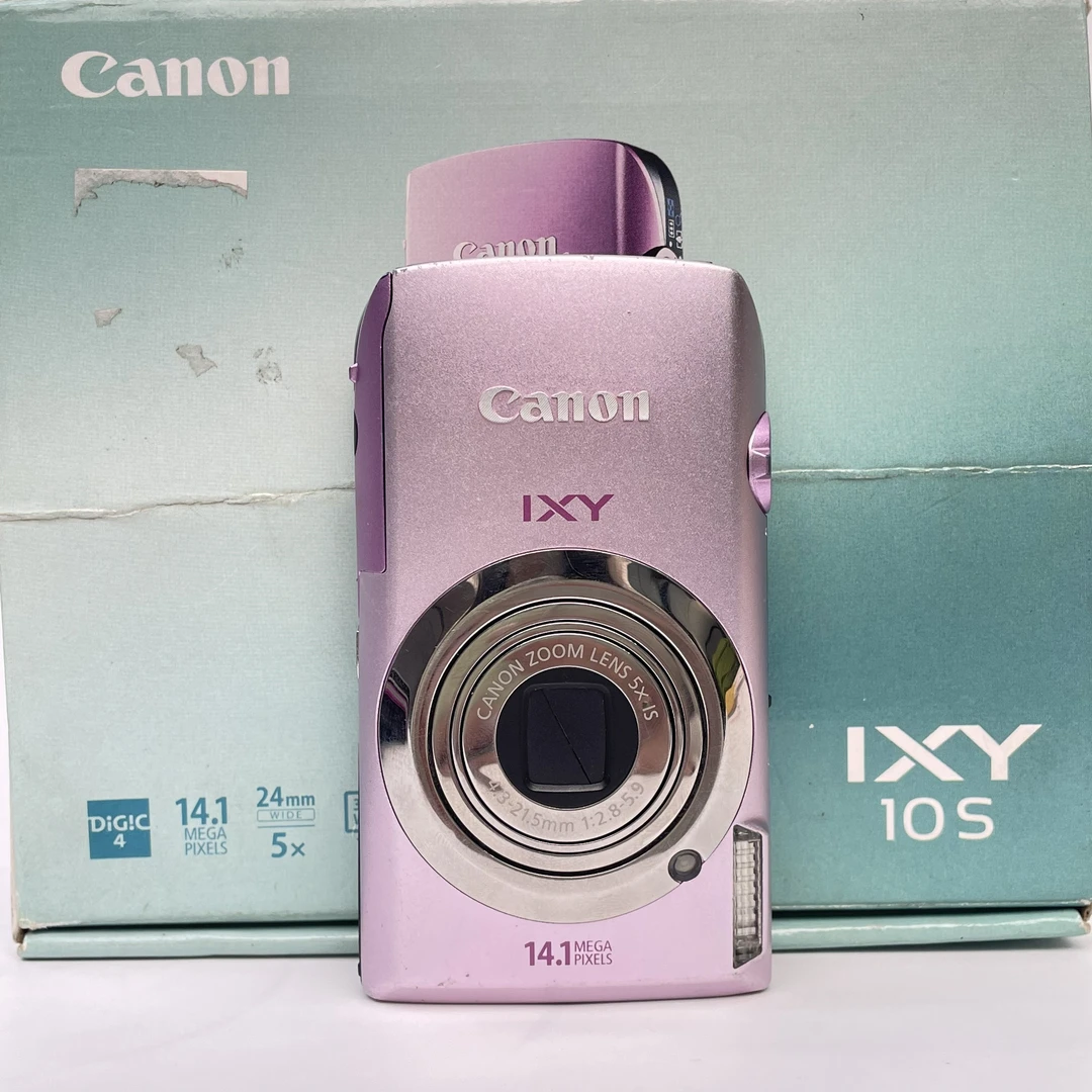 95新 Canon/佳能 ixus210粉紫色1410万像素5倍变焦复古ccd