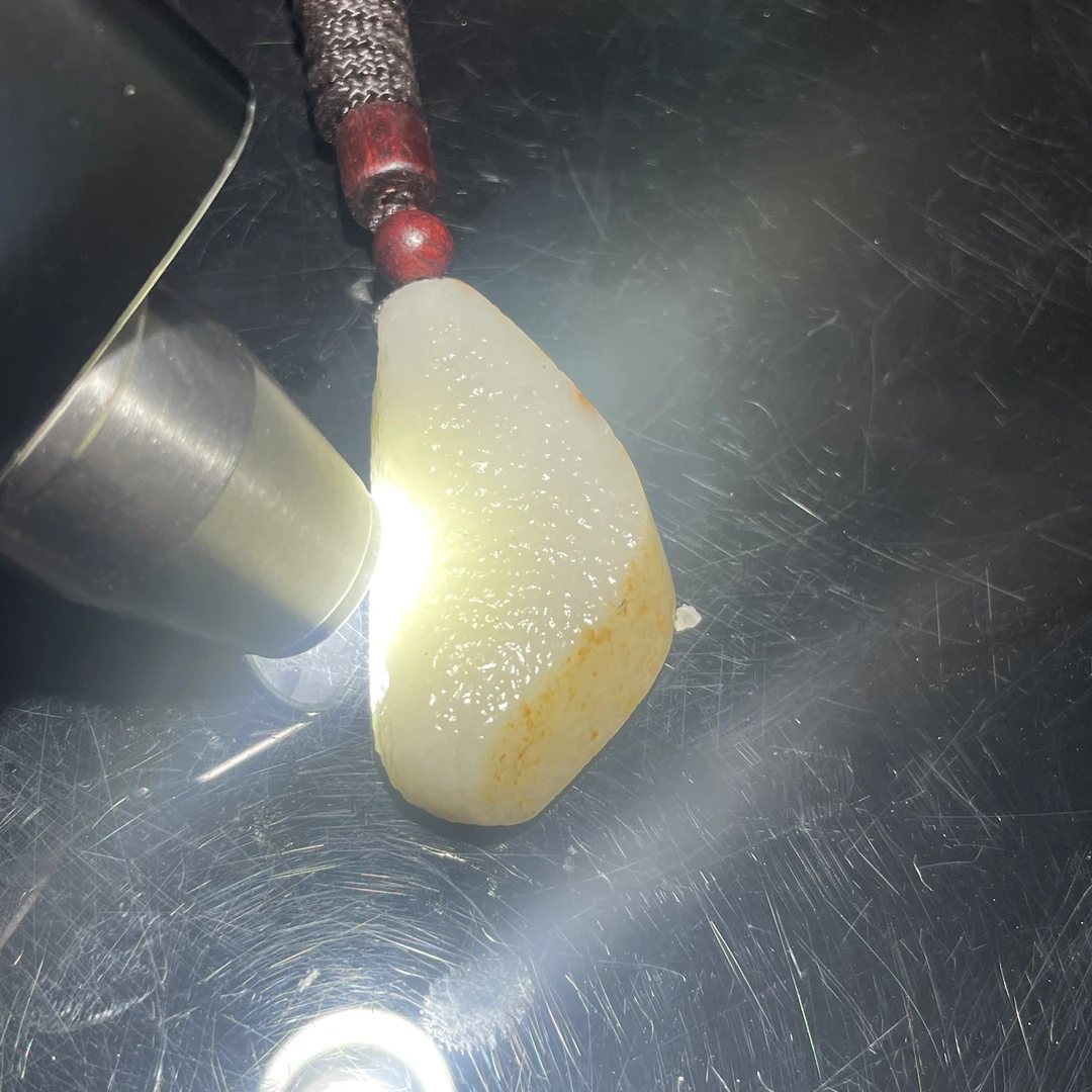 新疆和田玉红皮随形吊坠男女款黄白不规则挂件