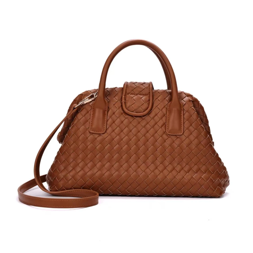 FIMKA时尚潮流高级感棕色手提单肩包包