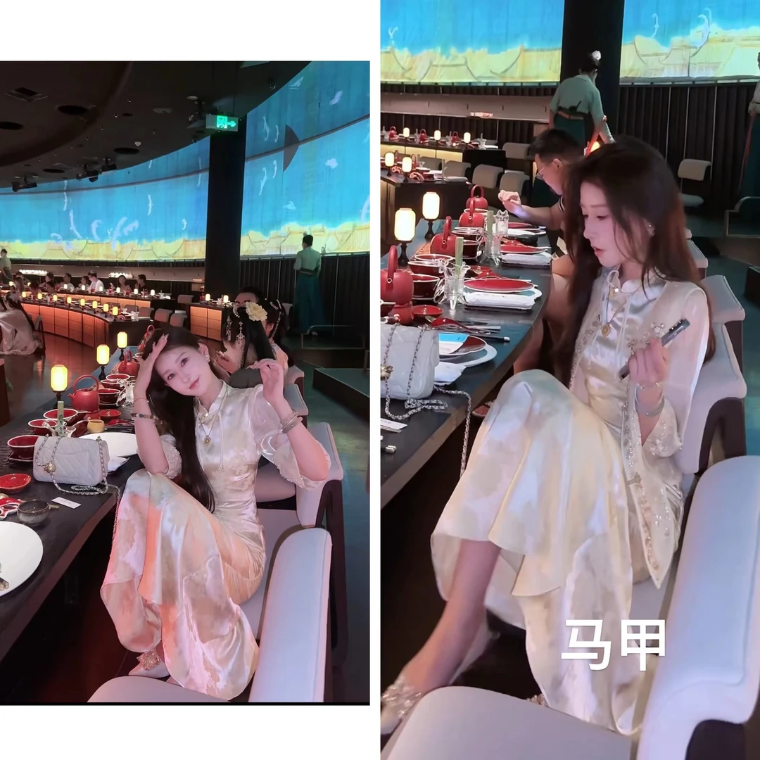 【婷婷】《宫宴•马甲》金色亮片刺绣马甲外套 TTH2SX304【Q】