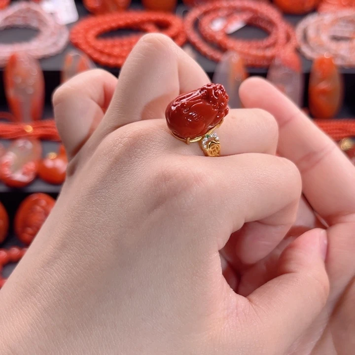 南红玛瑙南红银S925镶嵌