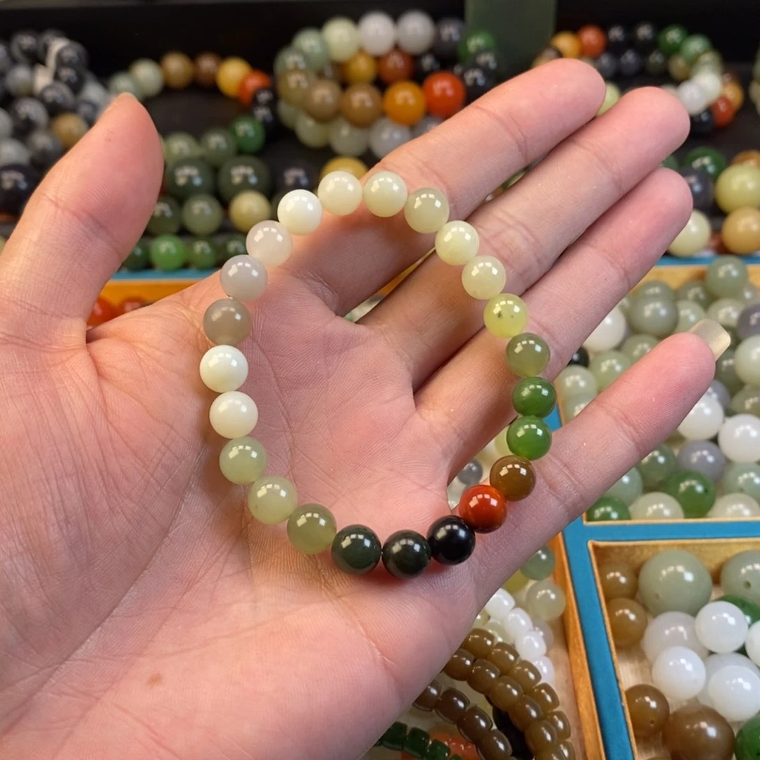 和田玉手串未镶嵌卡8福利多宝