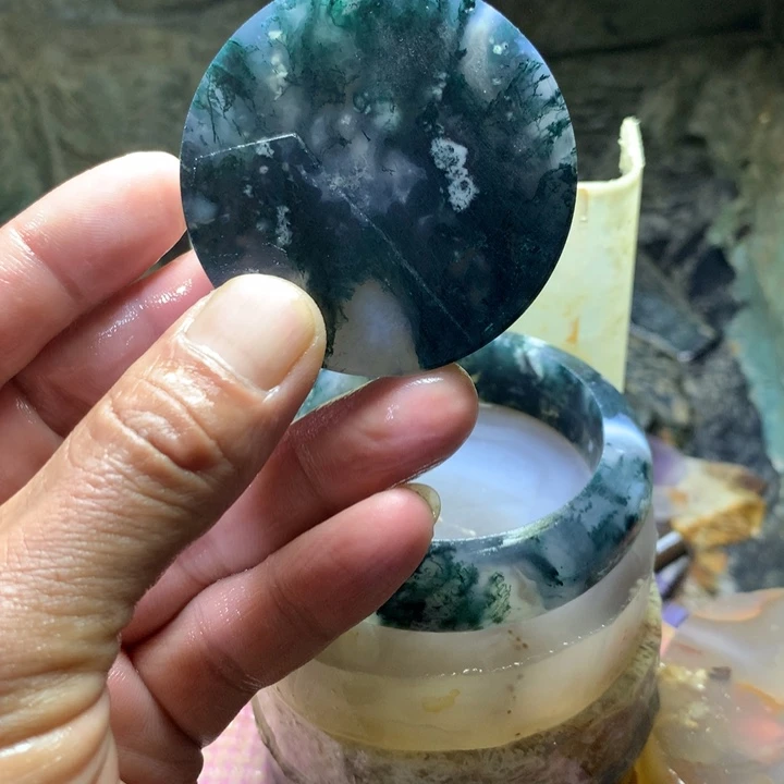 兰***儿定制玛瑙天然玛瑙平安扣