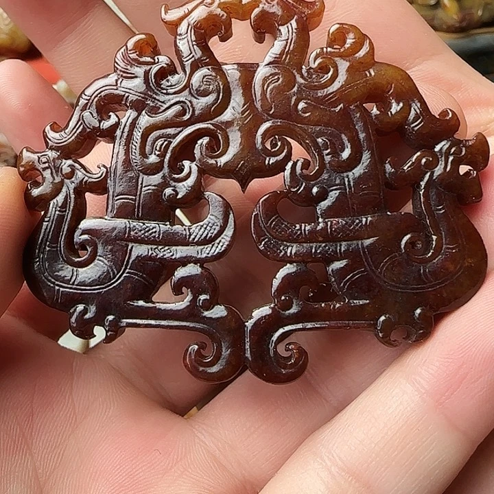 和田玉车挂未镶嵌