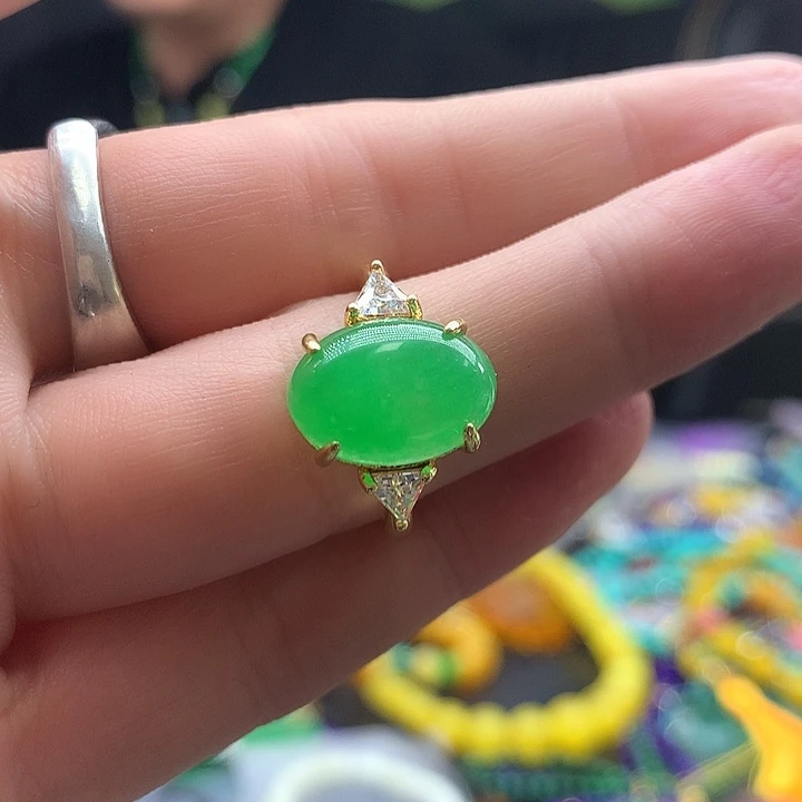 翡翠银S925镶嵌颈饰