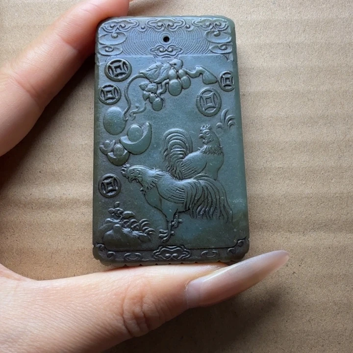 和田玉未镶嵌挂件