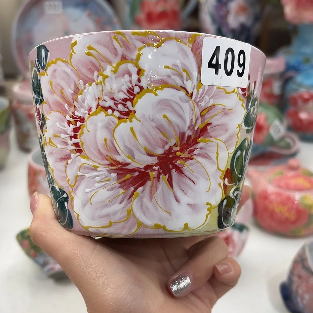 景德镇手绘高温釉下彩陶瓷茶具
