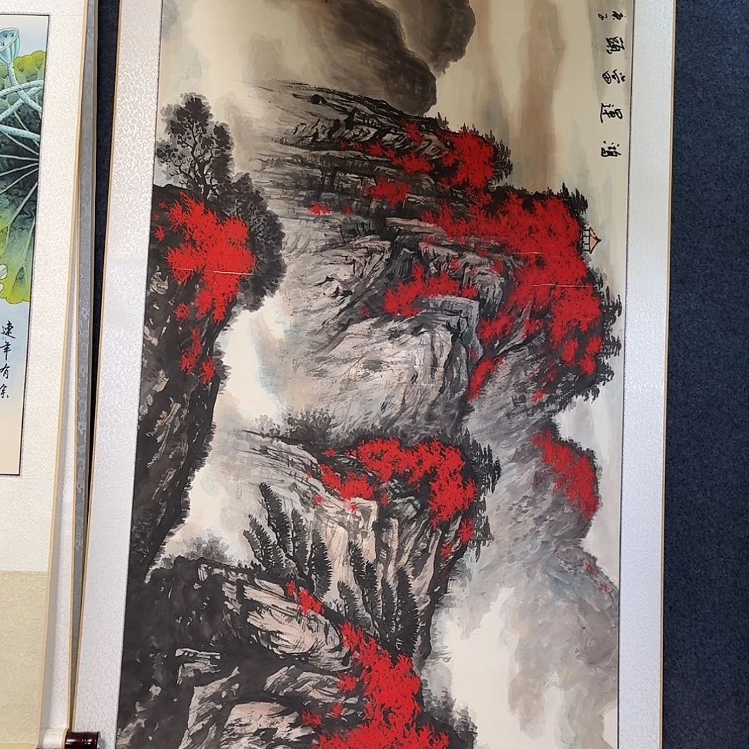 纯手绘国画作品好看四尺