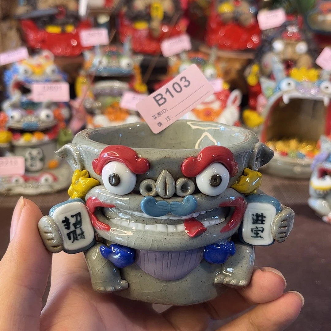 泥塑纯手工茶宠摆件