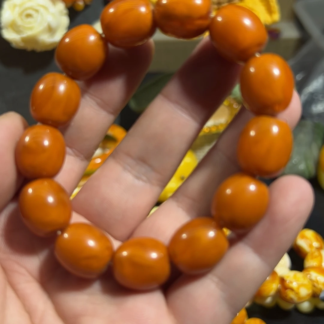 未镶嵌蜜蜡手链卡1.4➕