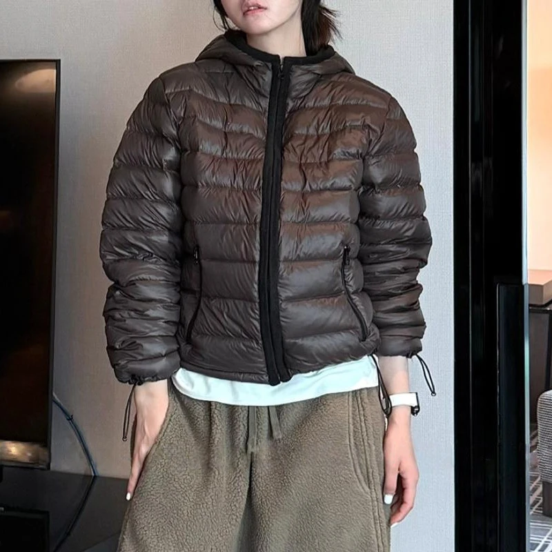 排骨合身连帽拉链棉服保暖百搭外套