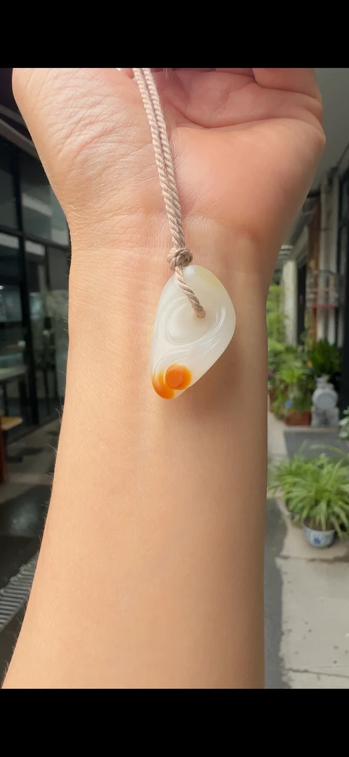 精品和田籽料《时来运转》苏工雕刻