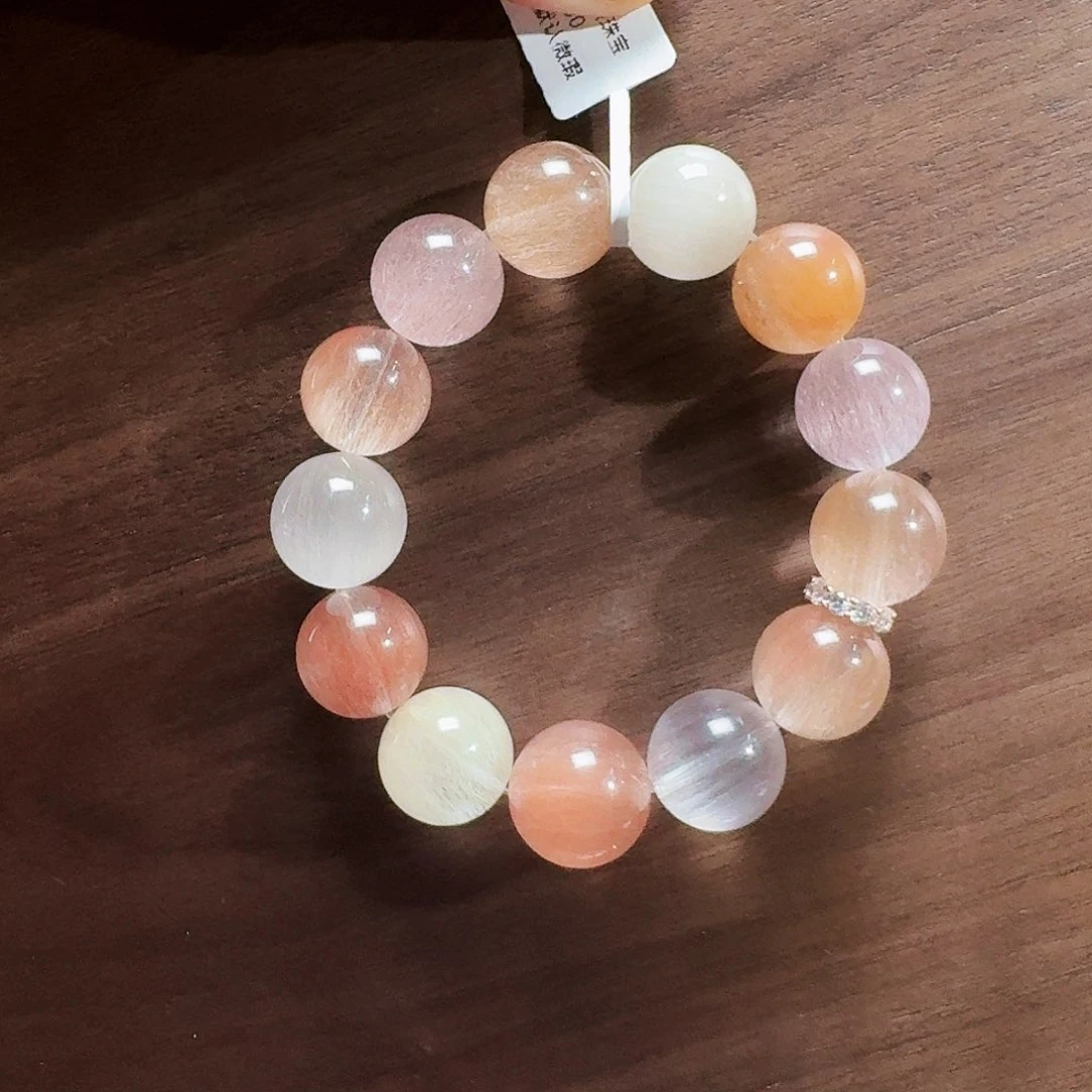 水晶手串银S925镶嵌?***啊天然水晶手串怡然