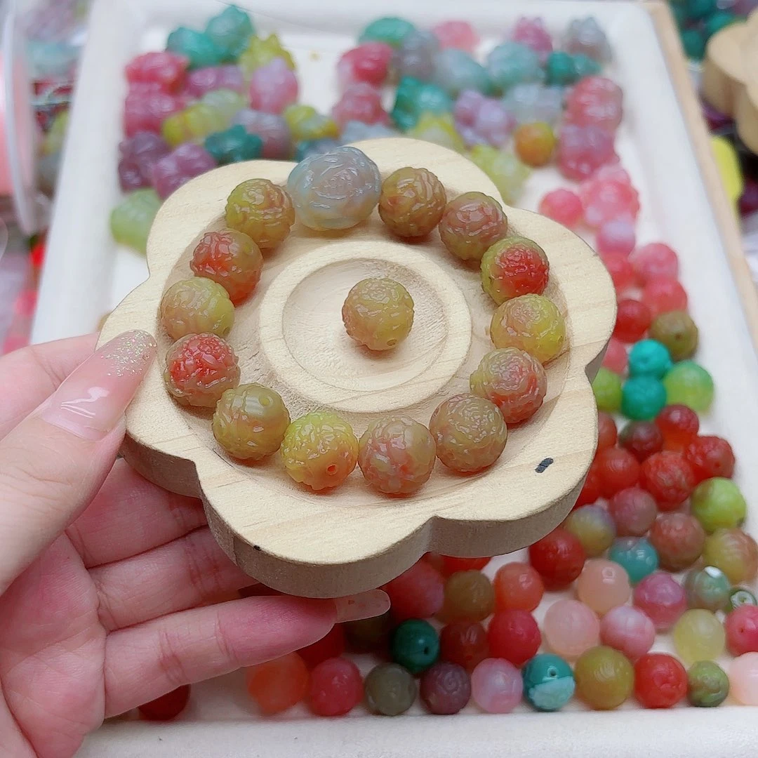 玛瑙/玉髓手链未镶嵌一****?盐源35