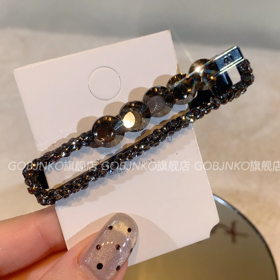 GOBJNKO鸭嘴夹一字夹日韩女发夹发卡头饰韩系欧若假日风重工轻奢