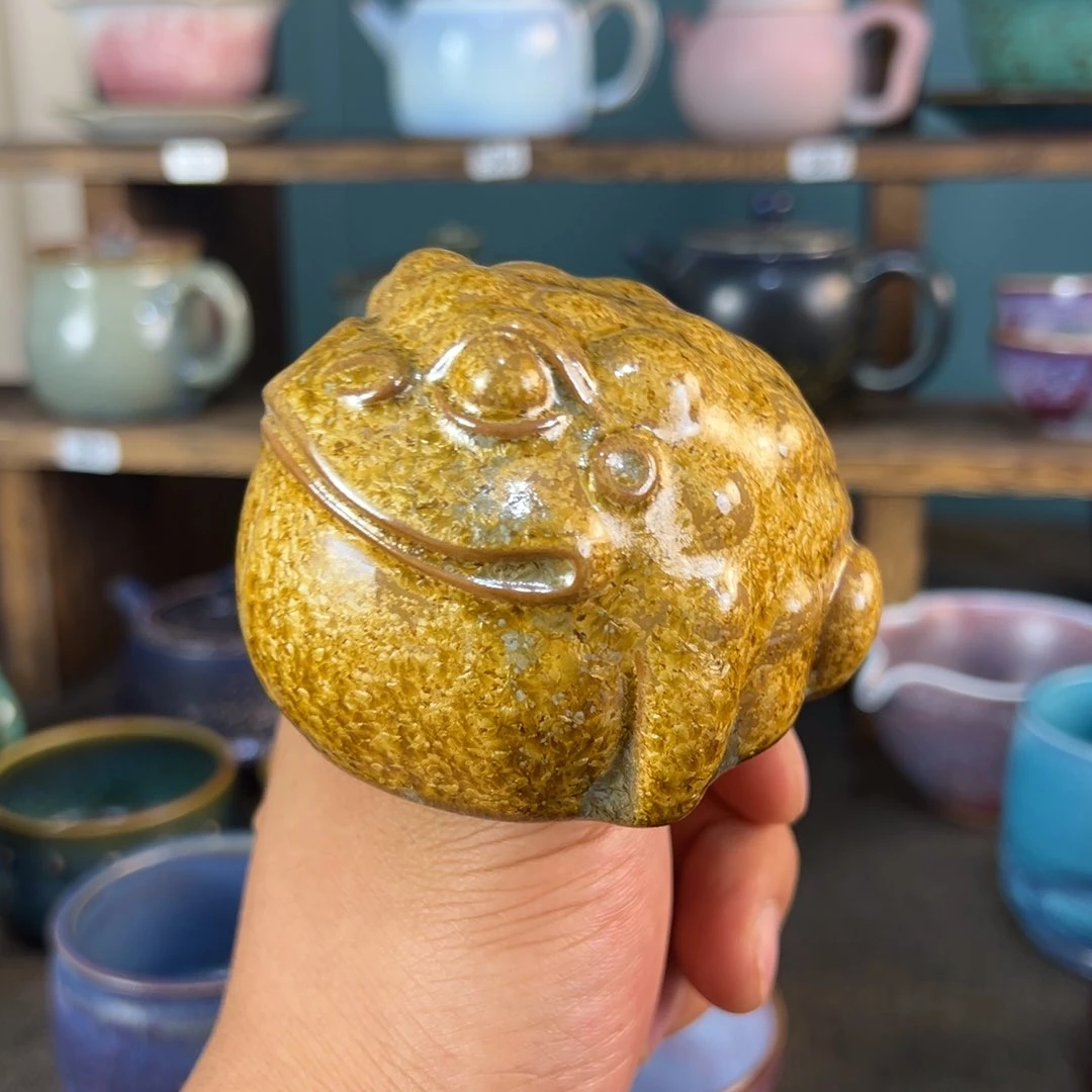 锅***儿摆件神垕钧瓷原矿釉