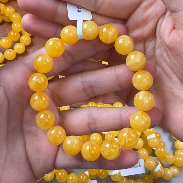 未镶嵌毛衣链蜜蜡