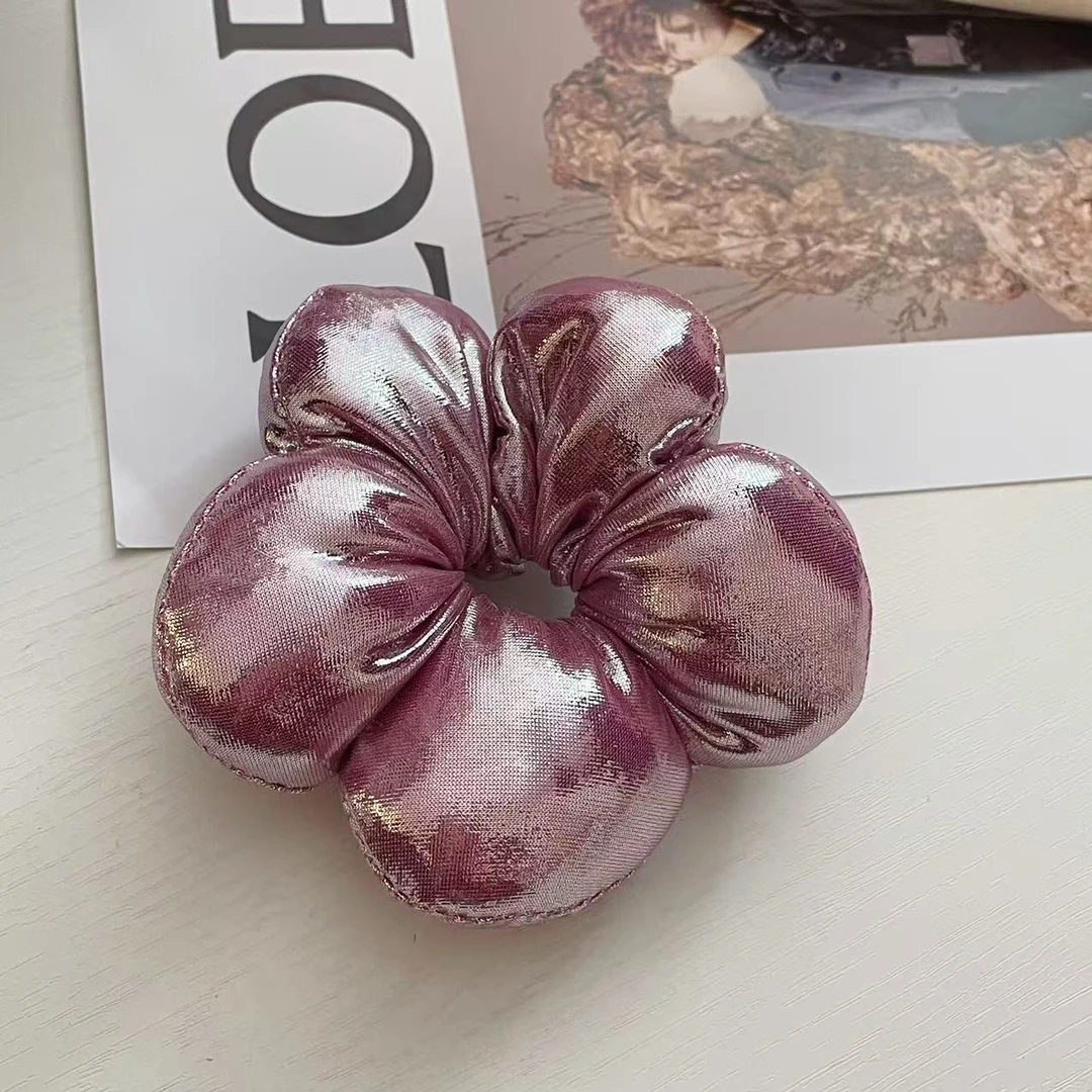 雏奇精选   粉色花苞发圈 D6