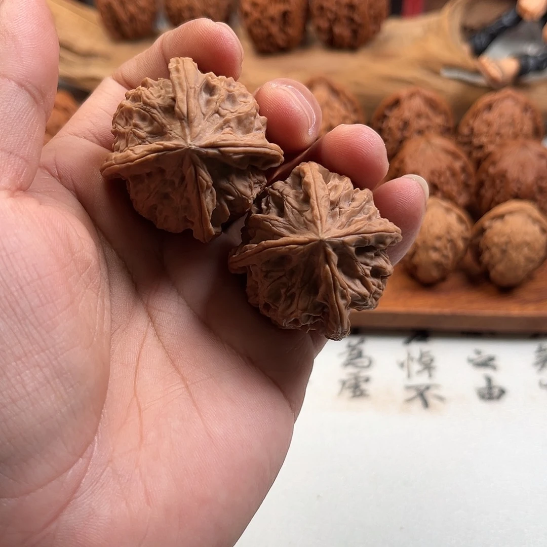 吊坠文玩核桃玉玺四棱（全品）