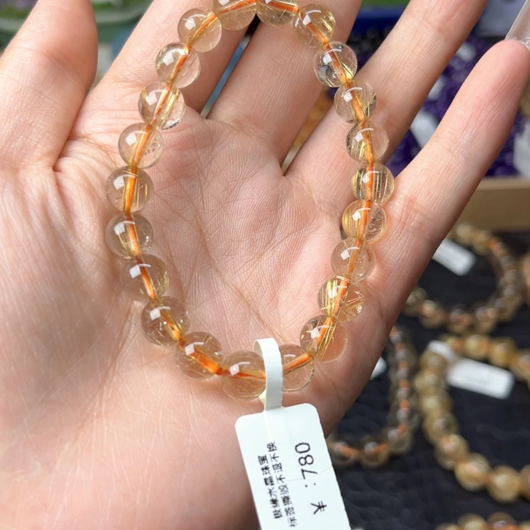 发晶手链未镶嵌天然
