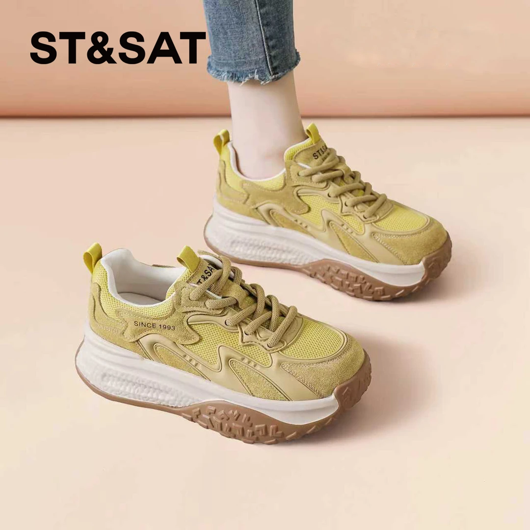 星期六爆款厚底德训鞋女款2025新款秋冬复古百搭休闲鞋显脚小女鞋