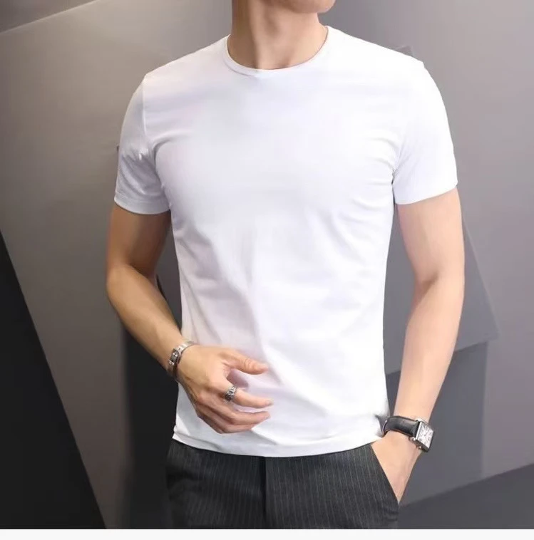 159圆男款圆领T恤宽松半袖情侣款夏季百搭舒适