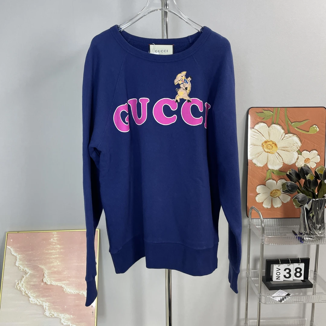 99新 GUCCI/古驰 Gucci 蓝色 卫衣 99新 S码 A6309