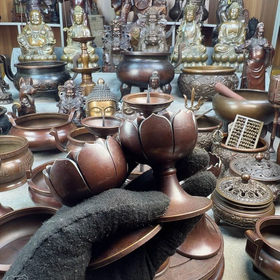 铜香炉铜摆件铜工艺品风水摆件